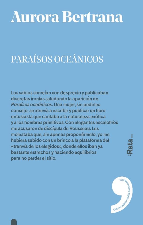 Paraísos Oceánicos | 9788416738328 | Aurora Bertrana