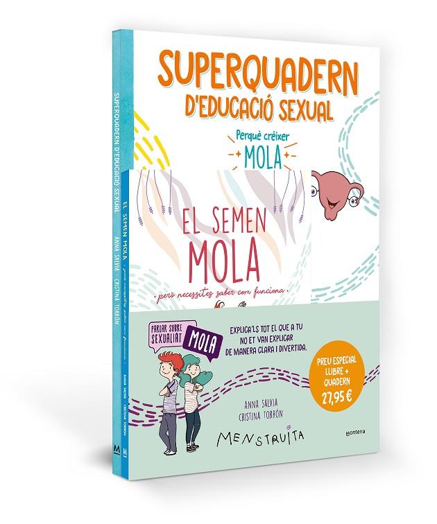 Pack Aprèn amb Menstruita (El semen mola + Superquadern d'educació sexual) | 9788419975072 | Salvia, Anna