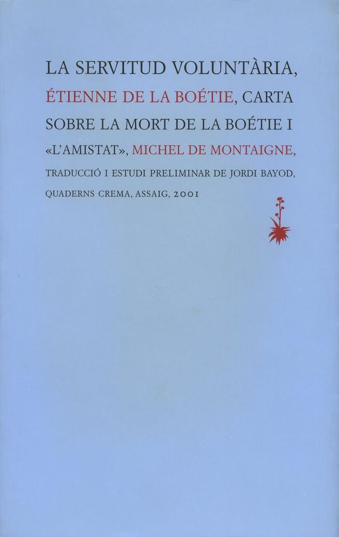 La servitud voluntària | 9788477273462 | Étienne de la Boétie