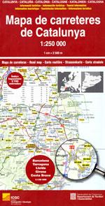 Mapa de carreteres de Catalunya 1: 250.000 | 9788439396710 | A.A.V.V.