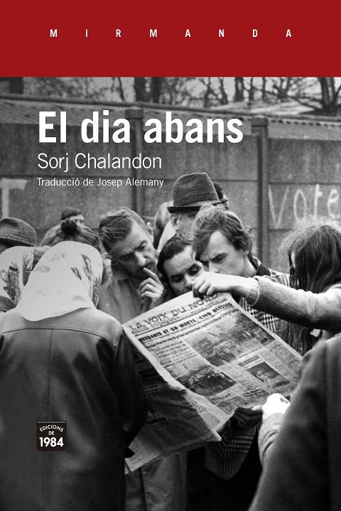 El dia abans | 9788416987535 | Sorj Chalandon