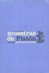 Muestras de Platón | 9788496775091 | Martínez Marzoa, Felipe