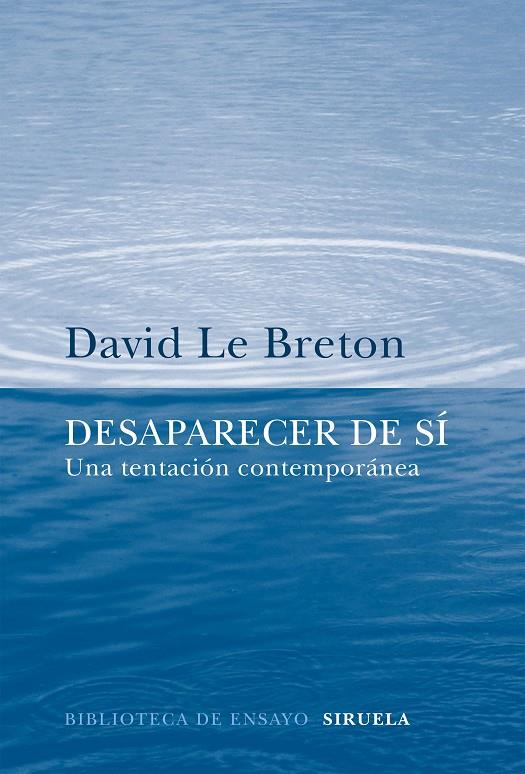 Desaparecer de sí | 9788416638970 | David Le Breton