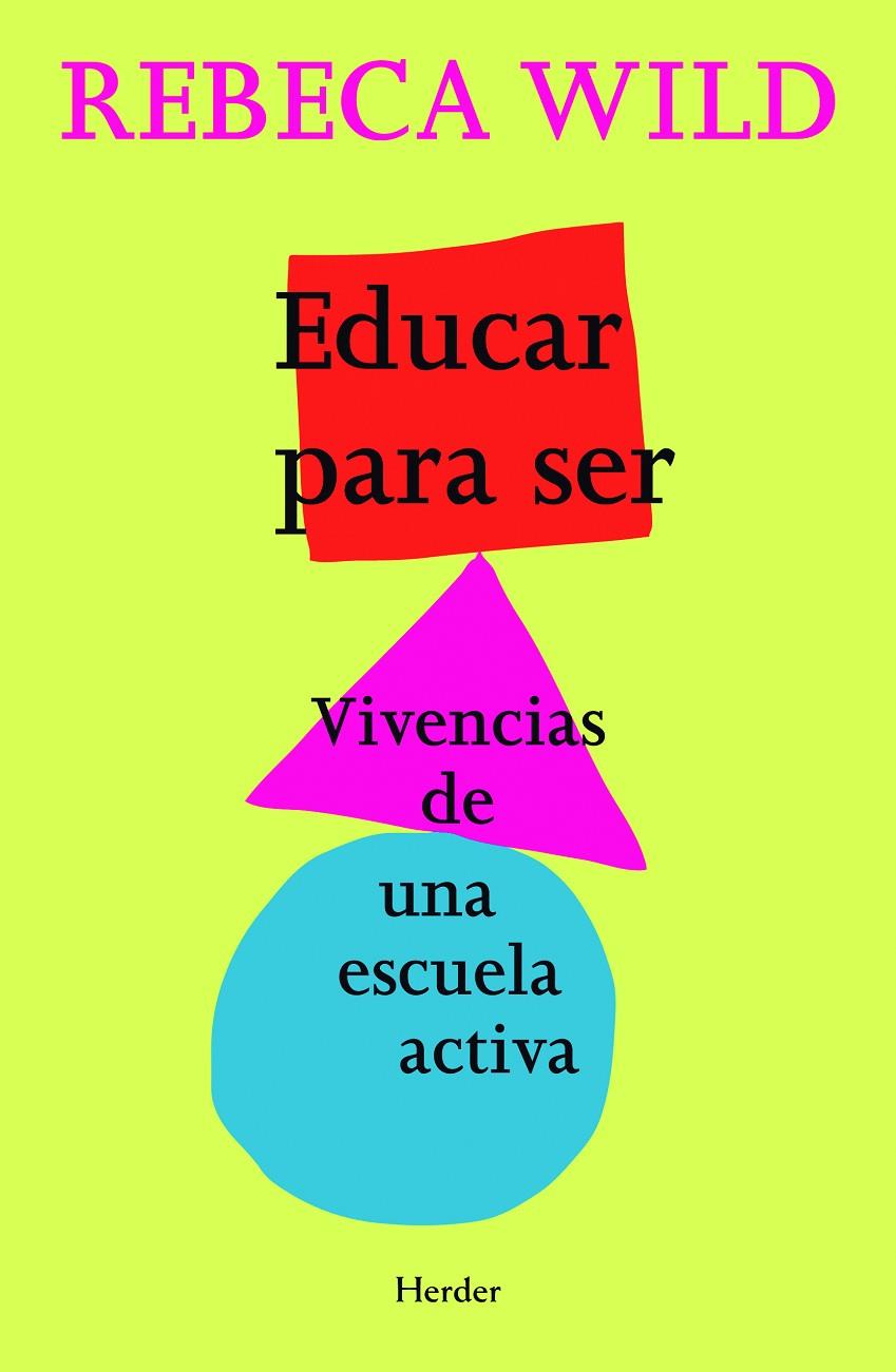 Educar para ser | 9788425428463 | Rebeca Wild