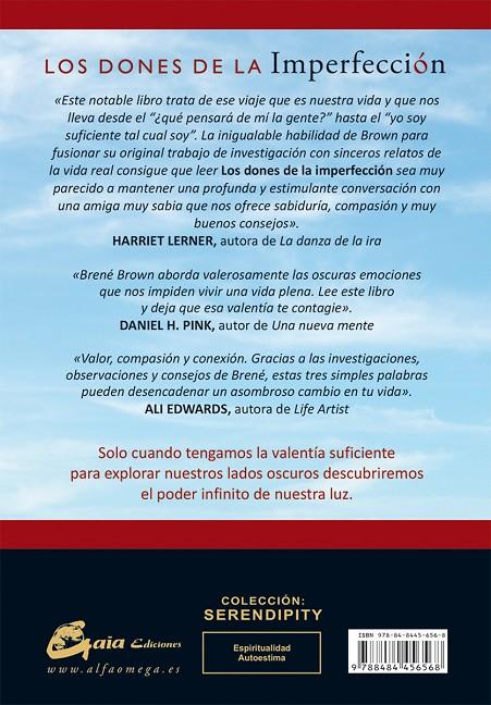 Los dones de la imperfección | 9788484456568 | Brené Brown