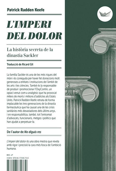 L'imperi del dolor | 9788417339739 | Keefe, Patrick Radden