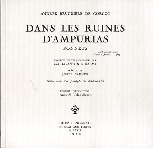 Dans les ruines d Ampurias | 9788494383908 | Andrée Bruguière de Gorgot, Anna Maria Velaz