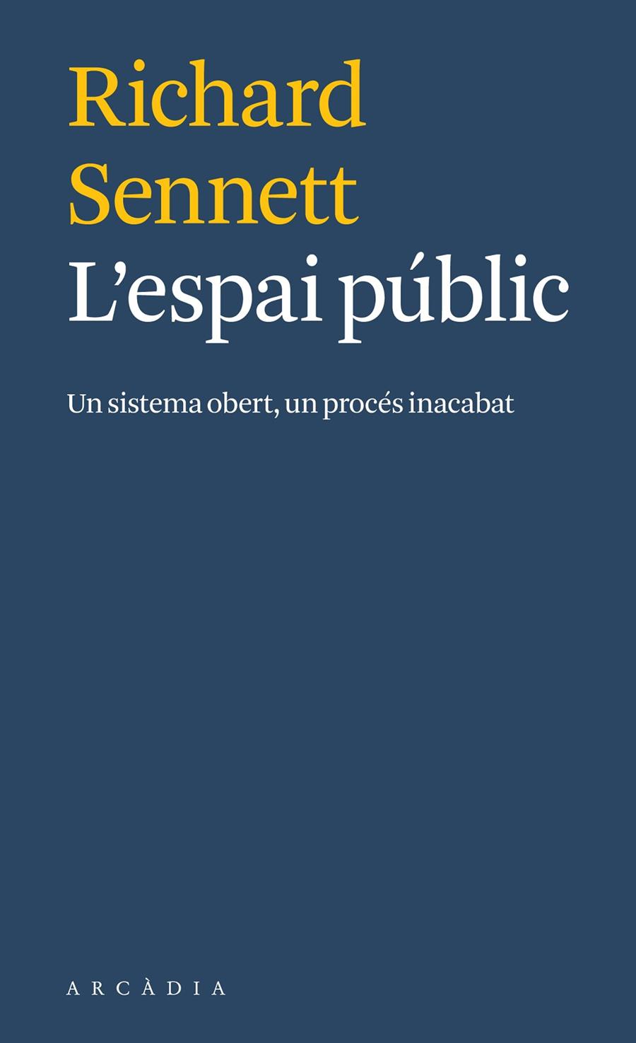 L'espai públic | 9788412273571 | Richard Sennett