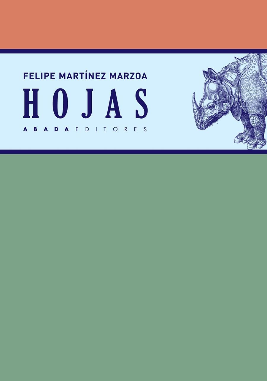 Hojas | 9788417301293 | Martínez Marzoa, Felipe