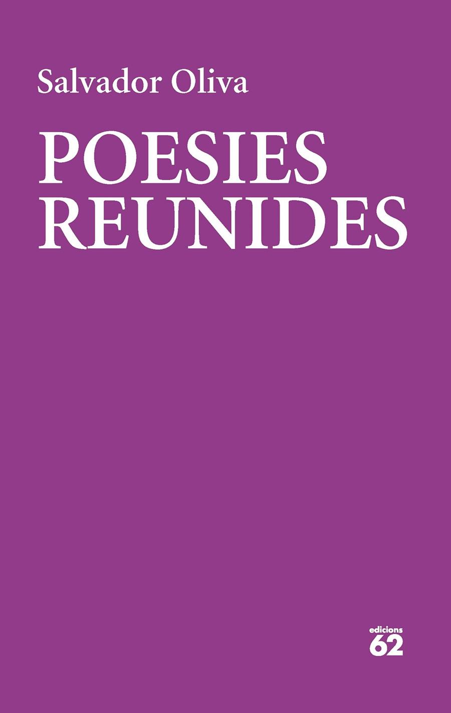 Poesies reunides | 9788429780475 | Oliva Llinàs, Salvador