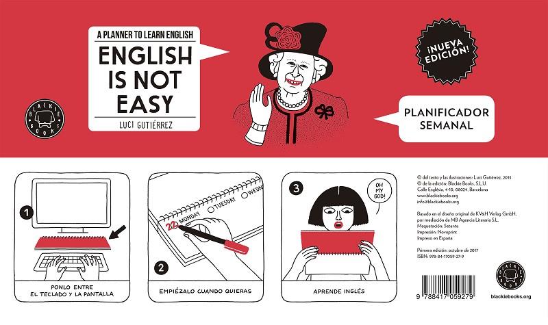 Planificador semanal English is not easy | 9788417059279 | Gutiérrez, Luci