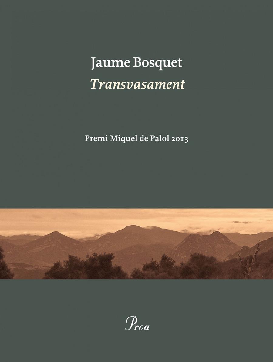 Transvasament | 9788475884752 | Jaume Bosquet