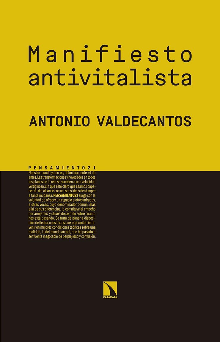 Manifiesto antivitalista | 9788490975299 | Antonio Valdecantos