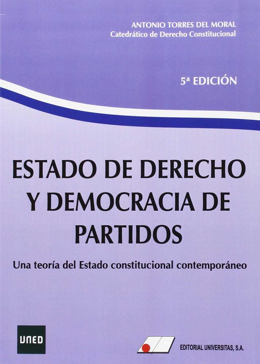 Estado de derecho y democracia de partidos | 9788479914509 | Torres del Moral, Antonio