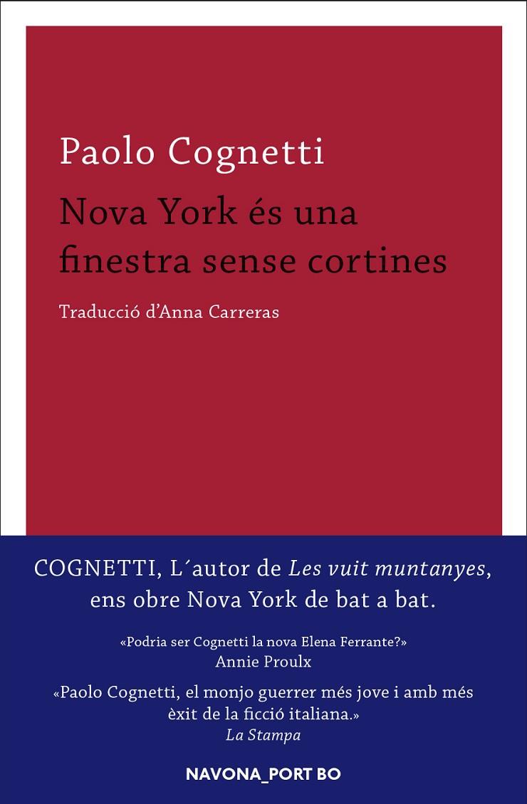 Nova York és una finestra sense cortines | 9788417181437 | Paolo Cognetti