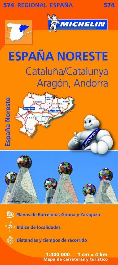 Mapa carreteres Catalunya | 9782067184251 | Michelin