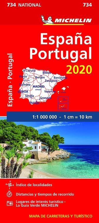 Mapa Espanya Portugal 2020 | 9782067244078 | MICHELIN